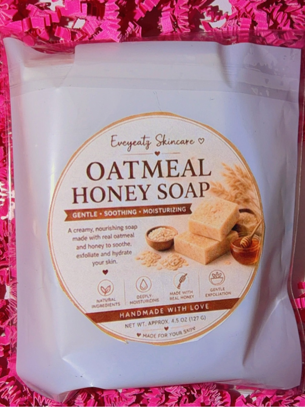 Oatmeal Honey Soap - Cream